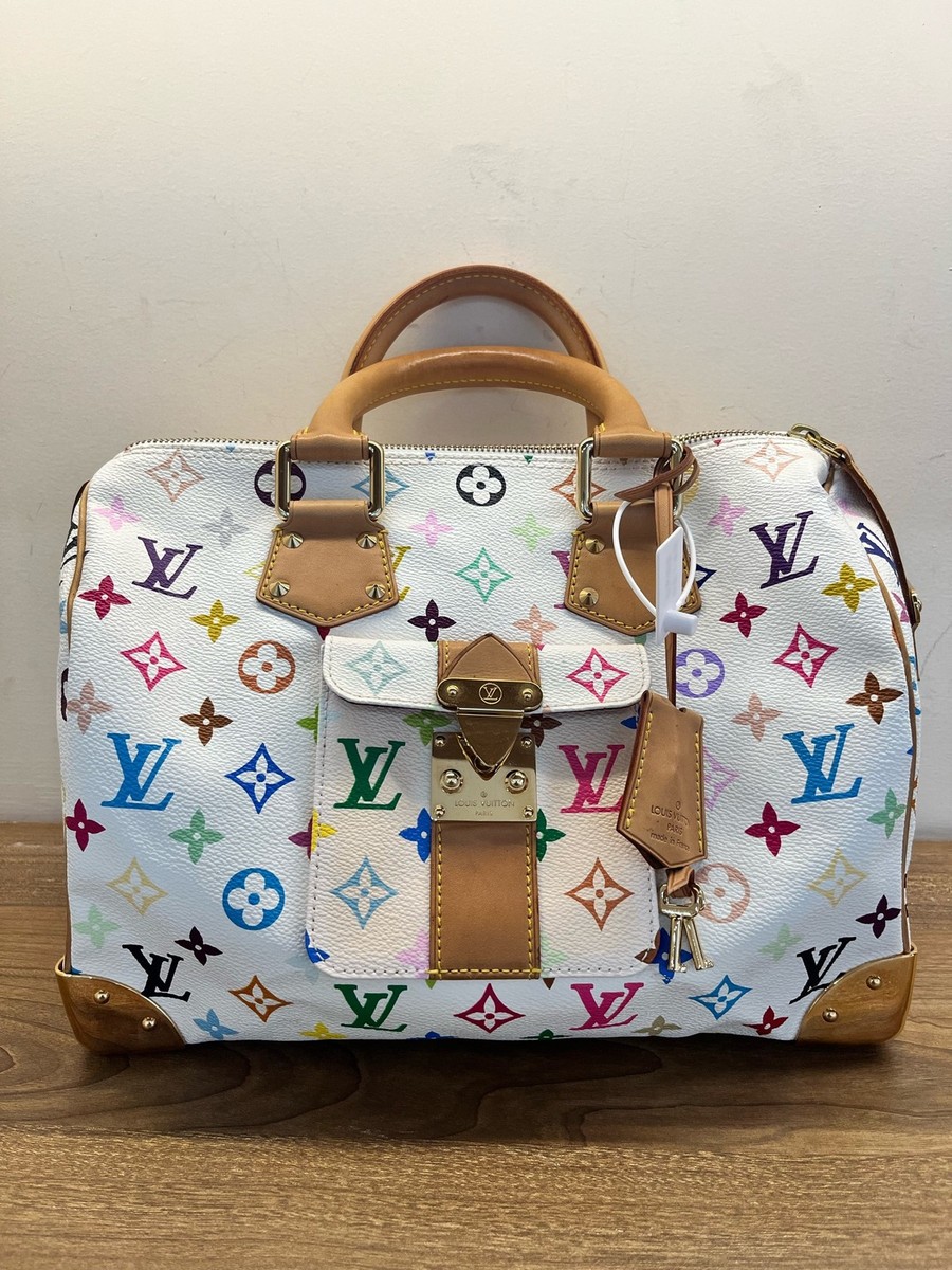 LV LOUIS VUITTON x Takashi Murakami Speedy 30 Handbag Monogram