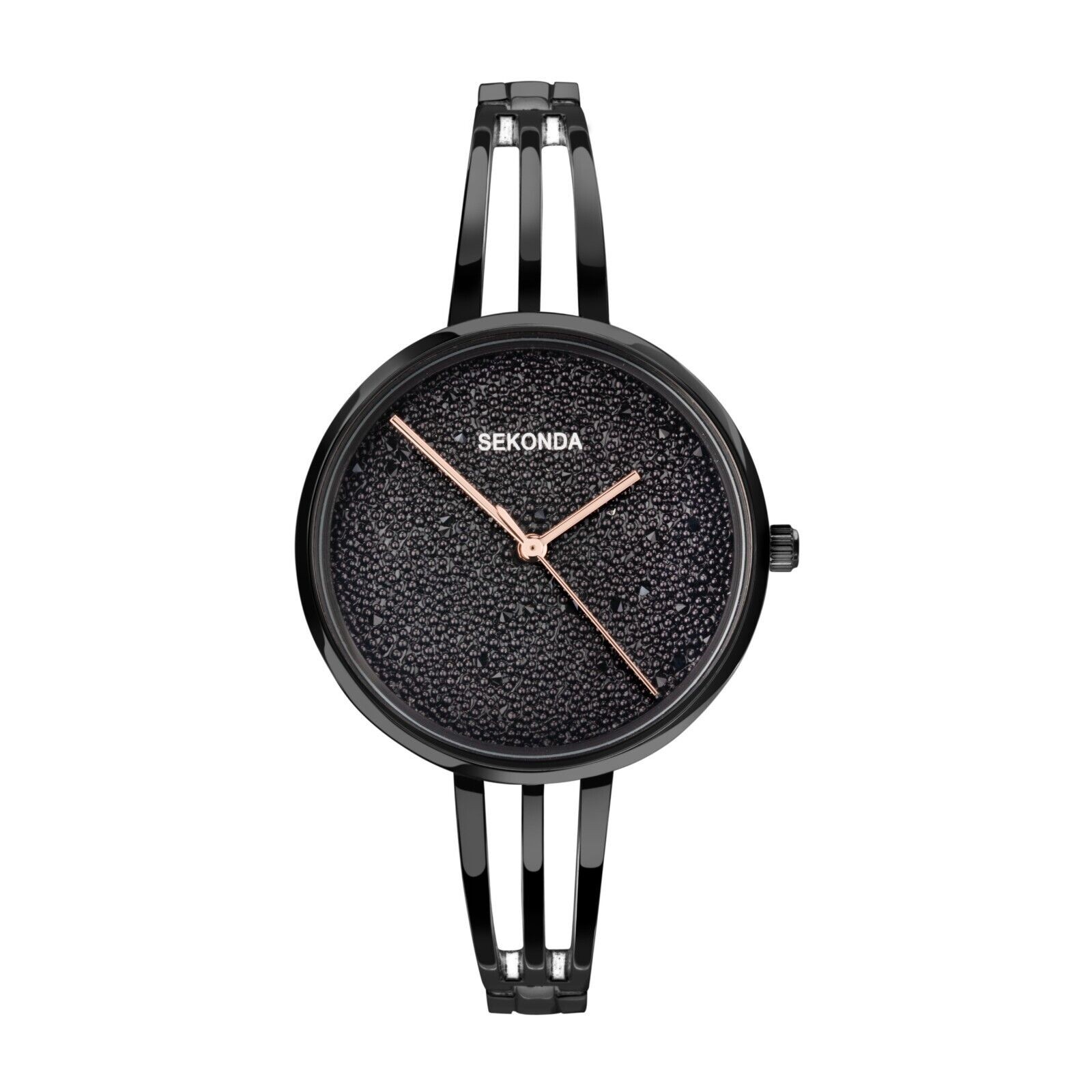 Sekonda Ladies Stardust Sparkle 34mm Black Watch Model 40593 RRP £74.99