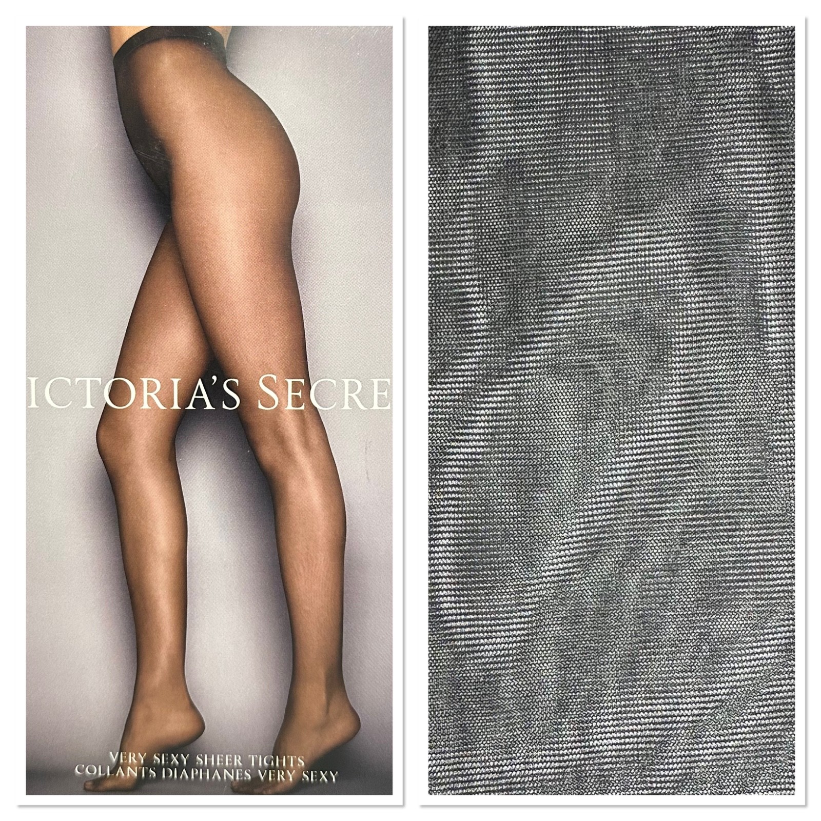 Victoria’s Secret Thigh High Stockings Lace Top Fishnet Sheer Sexy Lingerie