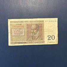 Belgium- 20  Francs- 1956