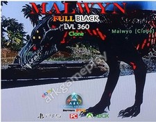 Ark Ascended PVE - Malwyn LVL 360 femmina (clone) nero completo (PC / Xbox / PS5)