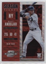 2018 Panini Chronicles Contenders Optic Ruby Wave Prizm /199 Miguel Andujar 0q3