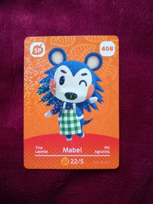 Animal Crossing Amiibo Karte Mabel / Tina Kartennr. 408