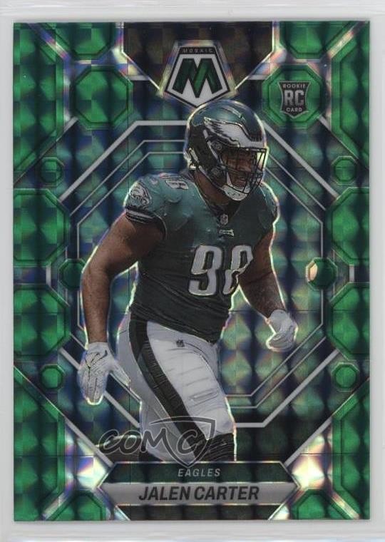 2023 Panini Mosaic Rookies Green Mosaic Prizm Jalen Carter #328 1l8b