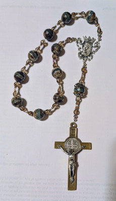 Christian One Decade Wall Rosary, Ocean Jasper