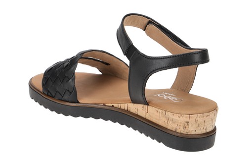 Scarpe Gabor GENOVA nere sandali da donna cinturino sandali 62.759.27 nuove - Foto 5 di 8