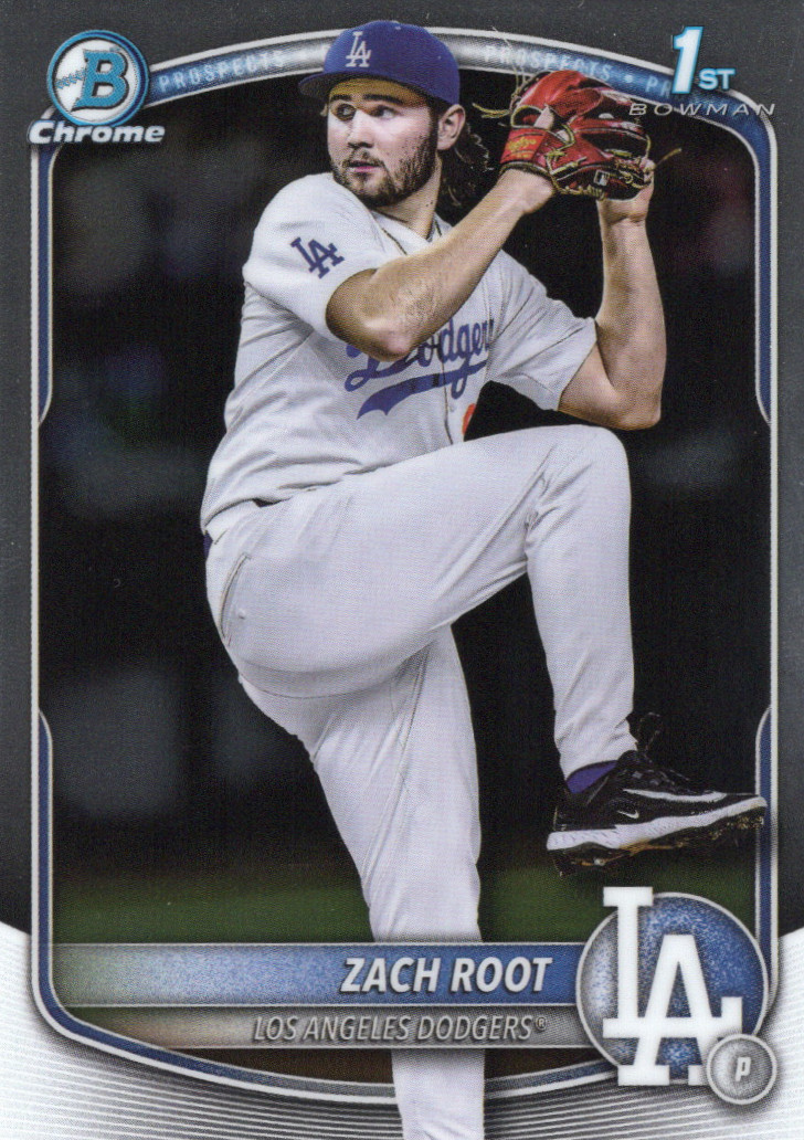 2025 Bowman Chrome Draft #BDC-22 Zach Root 1st Bowman Los Angeles Dodgers