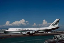 EVERGREEN INTERNATIONAL, Boeing 747, N479EV, in 1996, aircraft slide