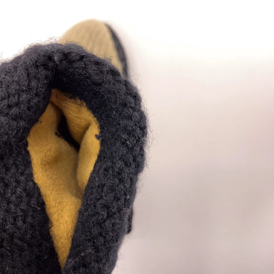 Suéter Reciclado Negro Beige Invierno Mitones Forrados de Vellón Talla L Foto 3 de 4