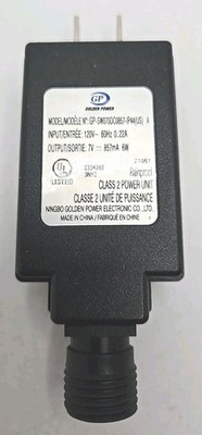 Golden Power Power Supply | Model: GP-SW070DC0857-IP44(US) Output: 7V 857mA T16