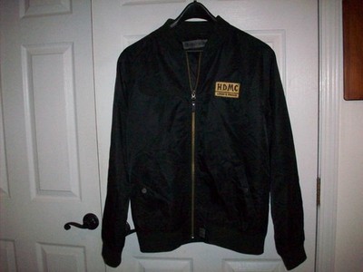 Harley Davidson Windbreaker Jacket   Full Zipper Crew Neck   Men s Size L Unisex