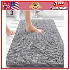 OLANLY Bathroom Rugs 30x20, Extra Soft Absorbent Chenille Bath Rugs