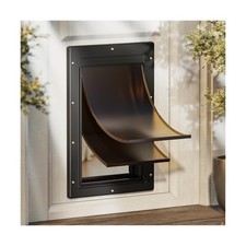PETCOMING Large Dog Door - Never Rust Plastic - Magnetic Flaps