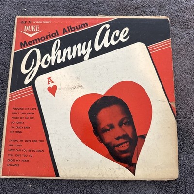 Johnny Ace  Memorial Album  LP Jamaican Pressing DG Duke DLP 71 VG+ R&B Soul