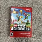 New Super Mario Bros. Wii (Nintendo Wii) Complete in Box CIB - Tested working
