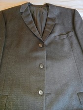 1950s Vintage Mens Suit 42 Fantastic Condition Dark Gray 2 Piece