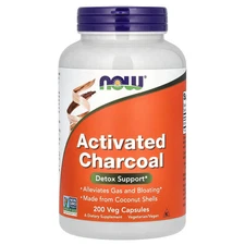 Activated Charcoal, 200 Veg Capsules (280 mg per Capsule)