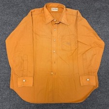 Vintage 1970s Orange Button Up Longsleeve