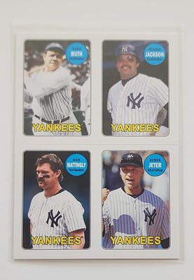 2013 Archives - 1969 4-In-1 Stickers Jeter, Ruth, Jackson, Mattingly #69S-RJMJ