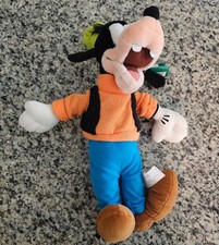 The Disney Store Classic Goofy 15" Plush Stuffed Lovey Green Hat Orange Shirt