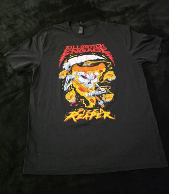 Killswitch Engage Men's L Black Short Sleeve Crew Neck Cotton Graphic Tee