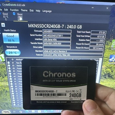 Mushkin Enhanced Chronos 240GB 2.5'' SATA III SSD S.M.A.R.T. TRIM NCQ GPL