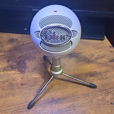 Blue Snowball iCE USB Microphone White Adjustable Stand A00122 complete 