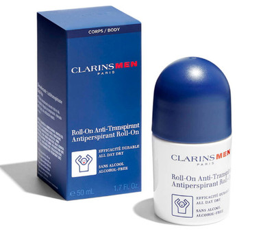 4 Boxes Clarins Men Antiperspirant Roll-On Deodorant ,Non-sticky,Alcohol free