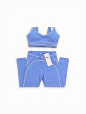 Alo Yoga set white and blue BRAND NEW