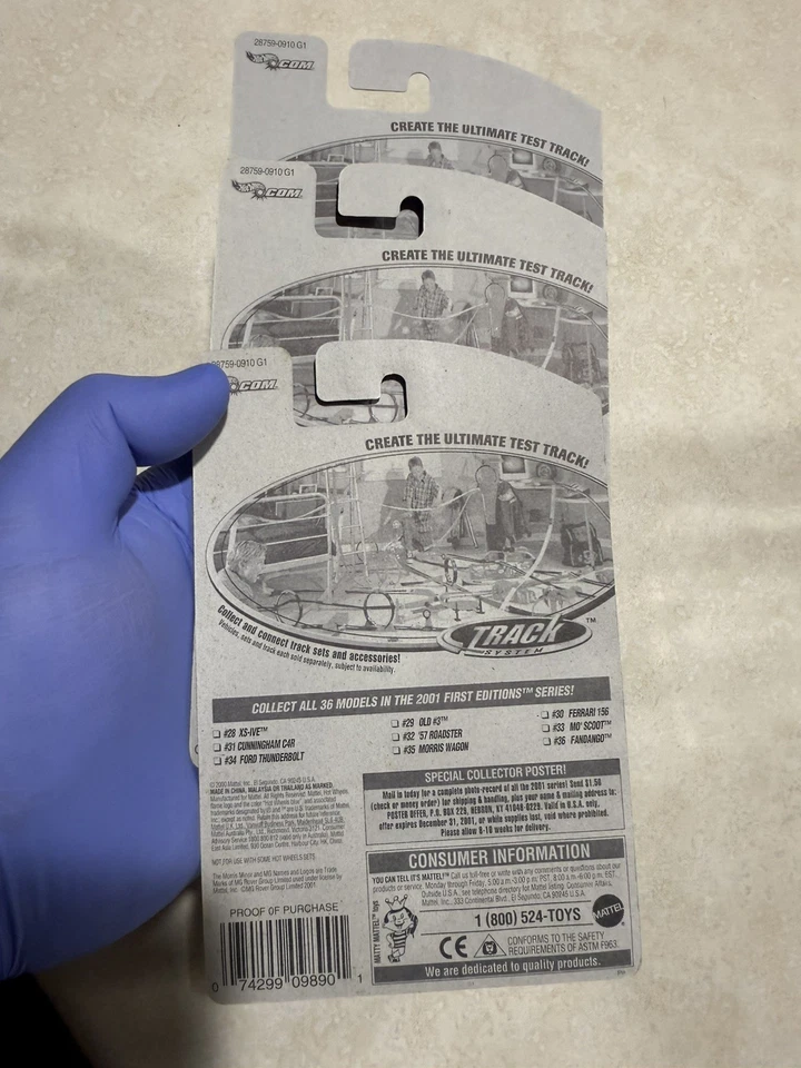 Lote 6 2001 Hot Wheels primera edición Morris Wagon 35/36 ¡Como nuevo en tarjetas!  Foto 4 de 4