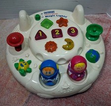 VTech Little Smart Magic Lights UFO Learning Toy Vtg. Tested Works Smoke-Free