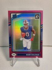 2024 Panini Donruss Optic Keon Coleman RC Rated Rookie Pink Holo Prizm #263