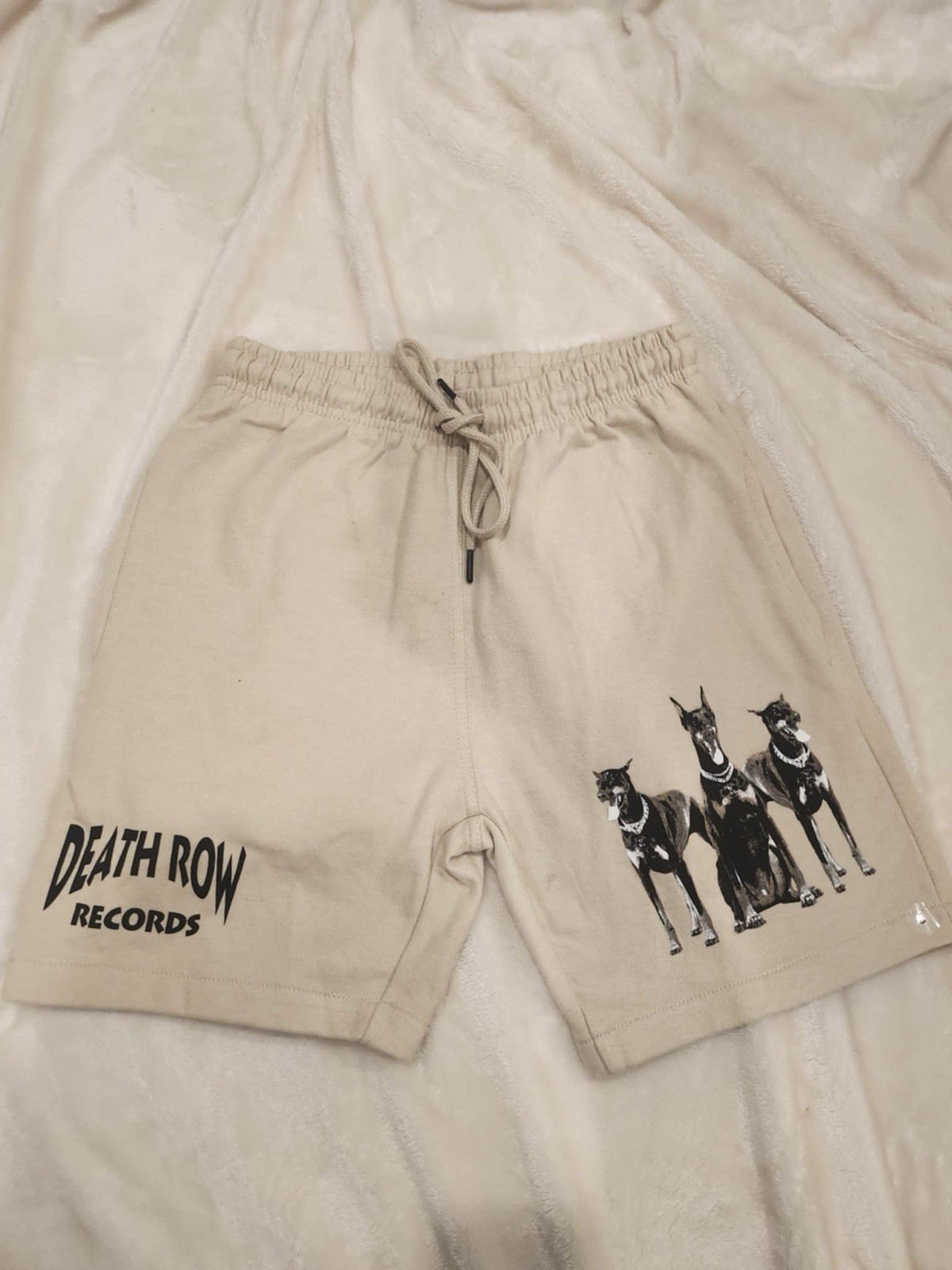 FILA Felpa pantaloncino uomo Death Row Records Dobermann taglia small colore beige