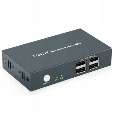 PWAY MODELL PW-S7206H HDMI HDMI KVM-SWITCH 2 EINGÄNGE 1 AUSGANG, 2 PORTS