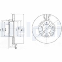 2X Bremsscheibe Delphi BG2507 FüR Xj Xjsc Daimler Jaguar Type Convertible X27 40