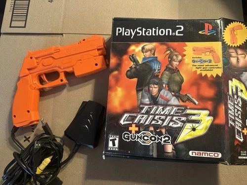 Time Crisis 3 (Sony PlayStation 2, 2003) Big Box READ DESCRIPTION!!