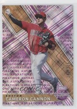 2019 Panini Elite Extra Edition Aspirations Purple /250 Cameron Cannon #43 z6b