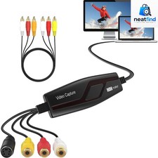 VHS to Digital Converter, USB Video Capture Card for VCR Hi8 Mini DV to Mac