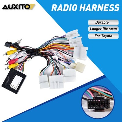 For Toyota Radio Stereo Car Wire Harness Cable Adapter Support JBL AMP Canbus