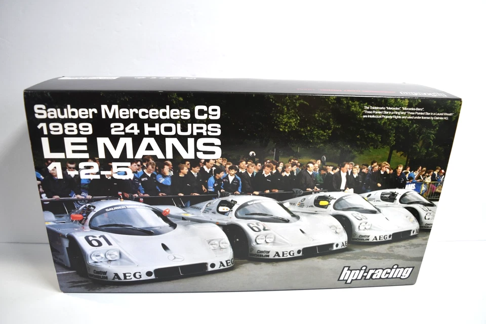 HPI Racing Sauber Mercedes C-9 1989 Le Mans Special 3 Car Set 1:43 ¡MUY RARO! Foto 2 de 4