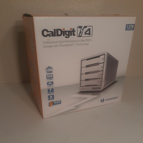 CalDigit T4 RAID 5 External Hard Drive - Untested Estate Item - 12TB ...