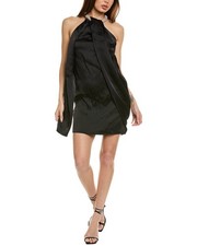 Stella Mccartney Silk-Trim Mini Dress Women's Black 40
