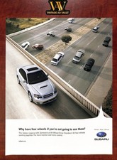 Subaru Legacy Print Ad - Why Have 4 Wheels If You're Not Going To Use Them?