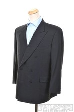 CANALI Solid Blue 100 Reine Mens Blazer Sport Coat Jacket - EU 58 / US 48 S