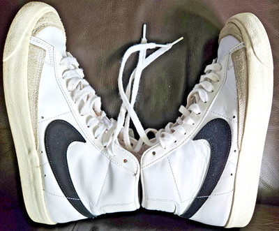 2021 Nike Blazer 77 Retro Mid White Mens Size 10.5 Basketball Shoes Retro Swoosh