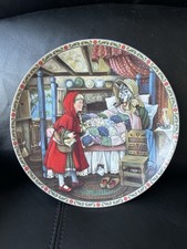 Edwin Knowles ONCE UPON A TIME Collector Plate 1988 LITTLE RED RIDING HOOD