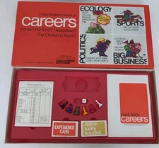 1971 CAREERS Board Game Parker Brothers General Mills Complete But One Die Miss