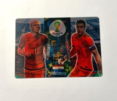2014 Panini World Cup Robin Van Persie Arjen Robben Double Trouble Adrenalyn XL