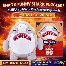 ZURU Fuggler JAWS 50th Anniversary 9 Plush Shark Funny Ugly Monster NIB