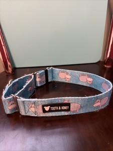 TOOTH AND HONEY MARTINGALE HIPPOS COLLAR OUT OF PRINT